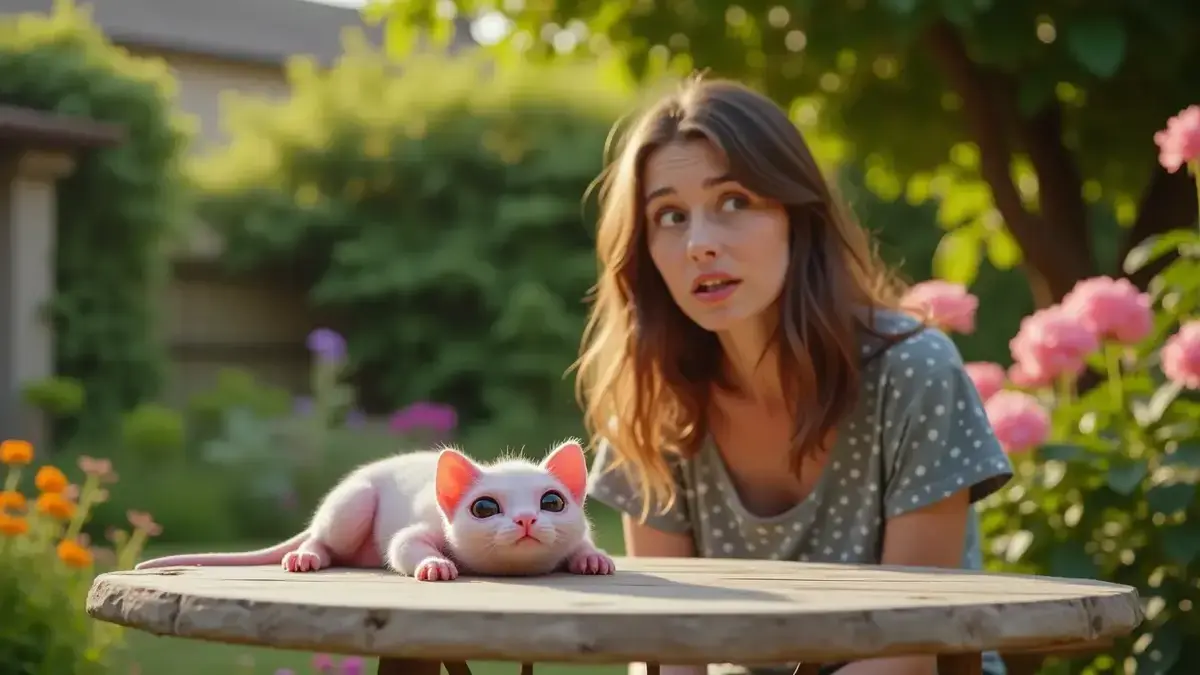 Als je dit vreemde wezen met roze en zwarte ogen in huis vindt, hier is wat het betekent